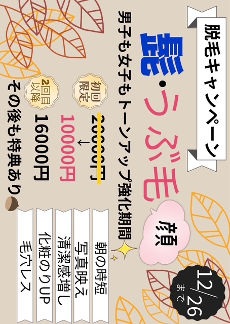 秋のキャンペーン